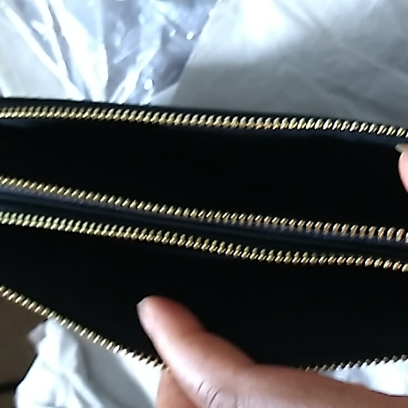 Coach double Zip Wallet NWT brown and Black - Picture 4 of 12